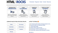 Web site-HTML5 Rocks Home Page