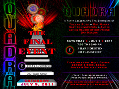 Image for the Evite for Quadra: The Final Event 2011 Picture for Evite for Quadra: The Final Event 2011