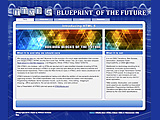 Image of the Interface design of the web site: HTML 5 Blueprint of the Future.